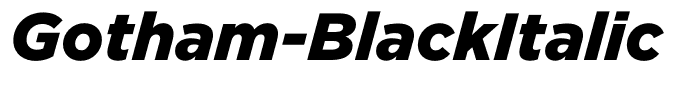Gotham-BlackItalic