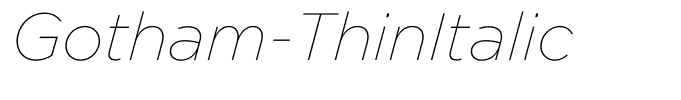 Gotham-ThinItalic