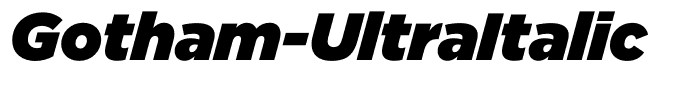 Gotham-UltraItalic