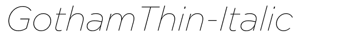 GothamThin-Italic