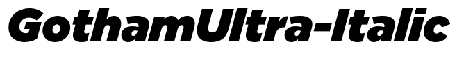 GothamUltra-Italic