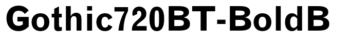 Gothic720BT-BoldB