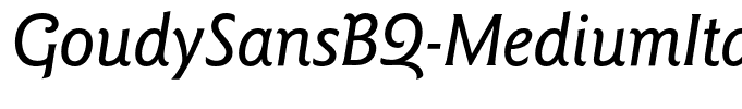 GoudySansBQ-MediumItalic