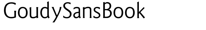 GoudySansBook