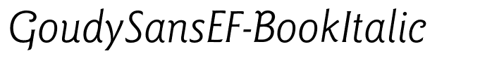 GoudySansEF-BookItalic