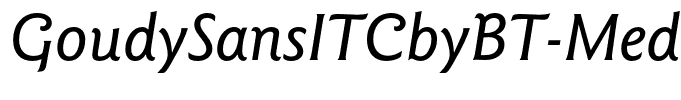 GoudySansITCbyBT-MediumItalic