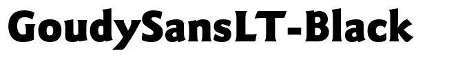 GoudySansLT-Black