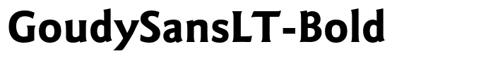 GoudySansLT-Bold