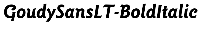 GoudySansLT-BoldItalic