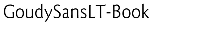 GoudySansLT-Book
