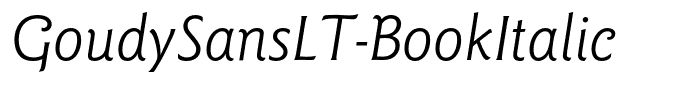 GoudySansLT-BookItalic