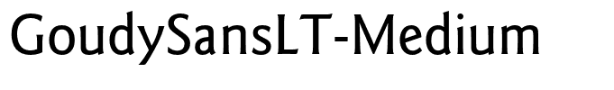 GoudySansLT-Medium