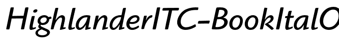 HighlanderITC-BookItalOS