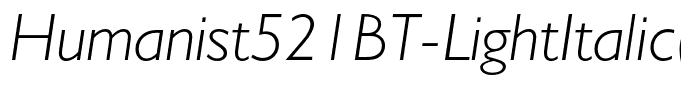 Humanist521BT-LightItalic(1)