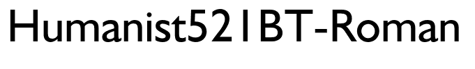 Humanist521BT-Roman