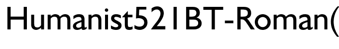 Humanist521BT-Roman(1)