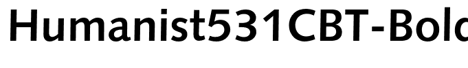 Humanist531CBT-Bold