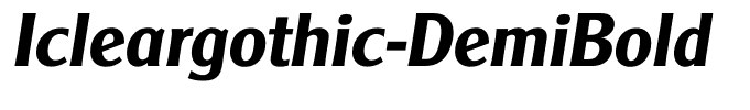 Icleargothic-DemiBold