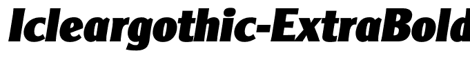 Icleargothic-ExtraBold