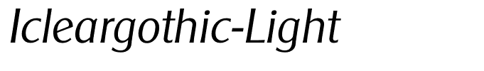 Icleargothic-Light