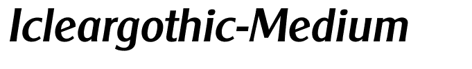 Icleargothic-Medium