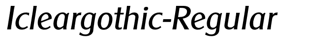 Icleargothic-Regular