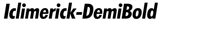 Iclimerick-DemiBold