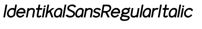 IdentikalSansRegularItalic