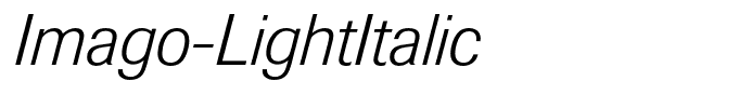 Imago-LightItalic