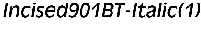 Incised901BT-Italic(1)