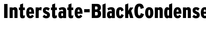 Interstate-BlackCondensed