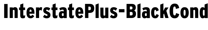 InterstatePlus-BlackCondensed