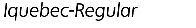 Iquebec-Regular