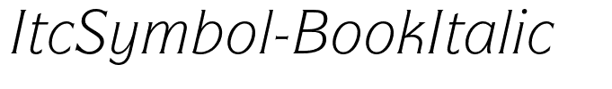 ItcSymbol-BookItalic
