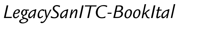 LegacySanITC-BookItal