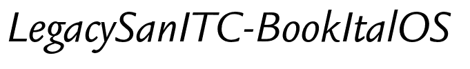 LegacySanITC-BookItalOS