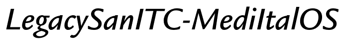 LegacySanITC-MediItalOS