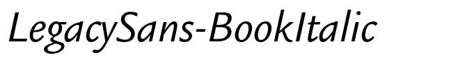 LegacySans-BookItalic