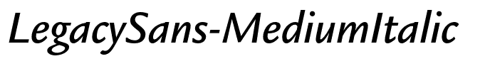 LegacySans-MediumItalic