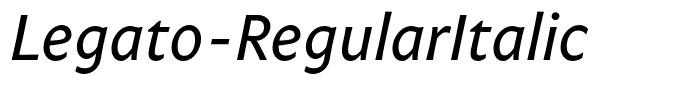 Legato-RegularItalic