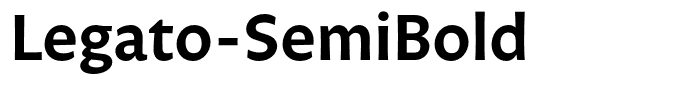 Legato-SemiBold