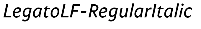 LegatoLF-RegularItalic