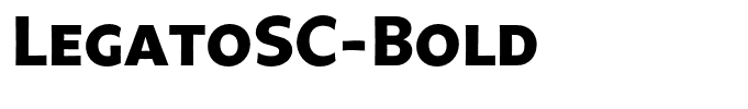 LegatoSC-Bold