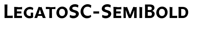 LegatoSC-SemiBold