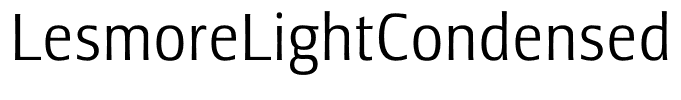 LesmoreLightCondensed