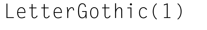 LetterGothic(1)