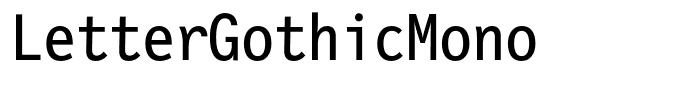 LetterGothicMono