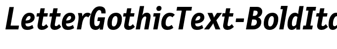 LetterGothicText-BoldItalic