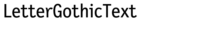 LetterGothicText