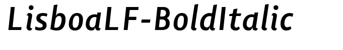 LisboaLF-BoldItalic
